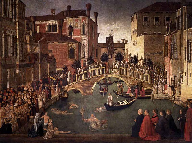 Gentile Bellini Miracle of the Cross at the Bridge of San Lorenzo china oil painting image